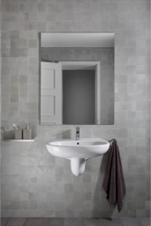 mosaico hidráulico na parede